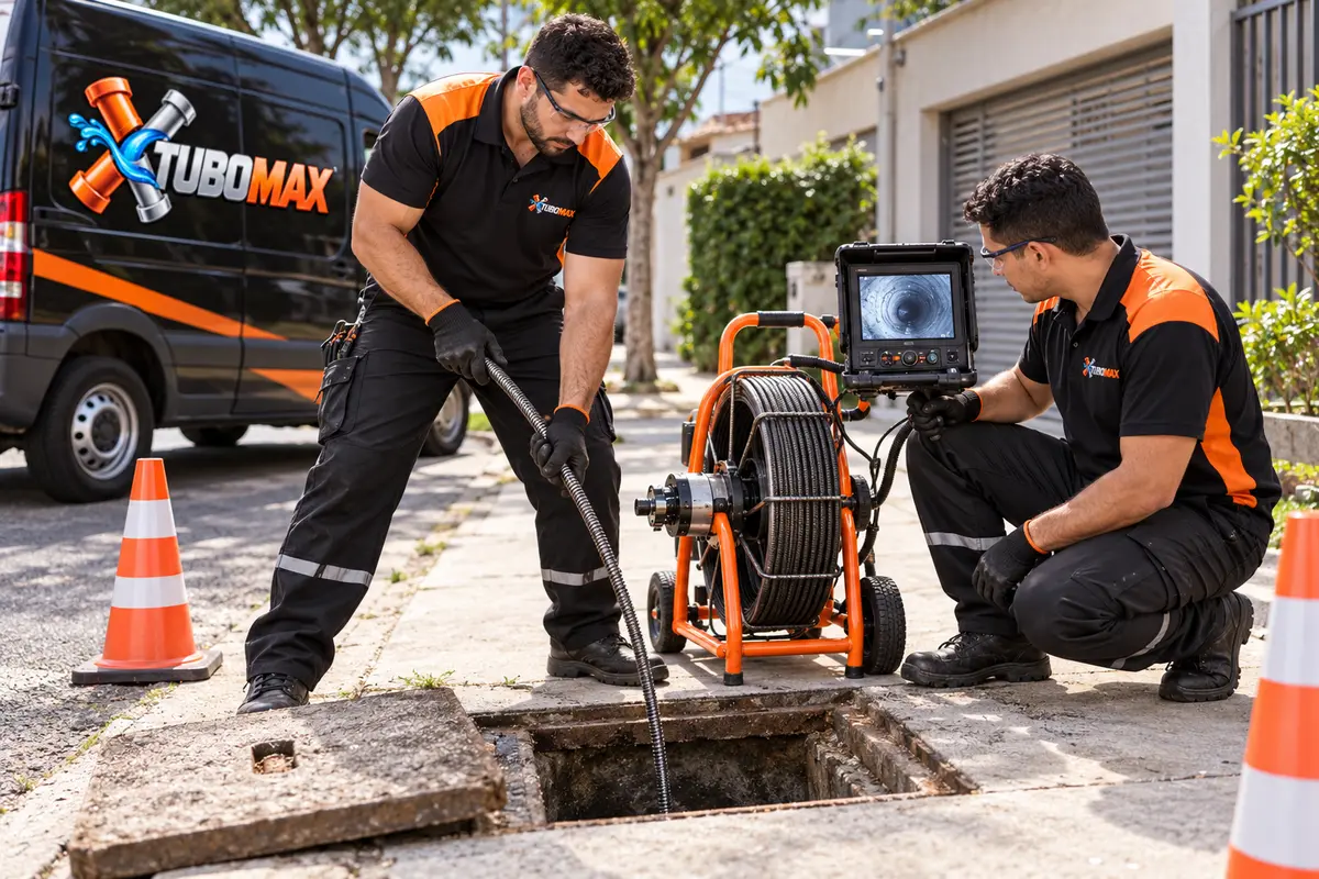 Desentupimento de esgoto TuboMax Desentupimento de rede de esgoto pela TuboMax